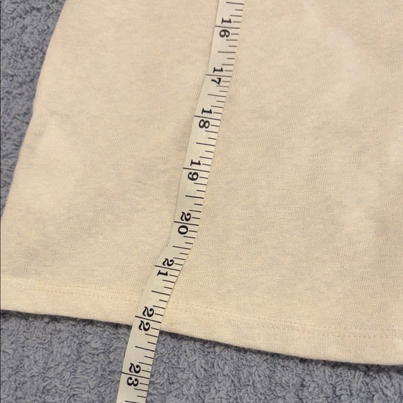 LOFT Cream V-Neck Blouse with Button Front - Picture 7 of 8